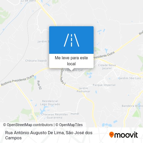 Rua Antônio Augusto De Lima mapa