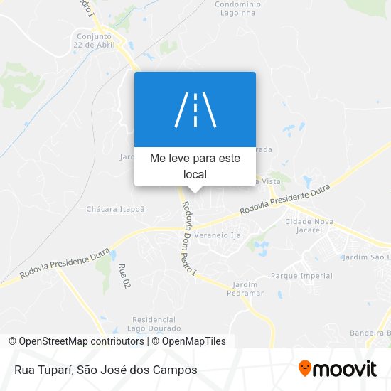 Rua Tuparí mapa