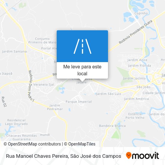 Rua Manoel Chaves Pereira mapa