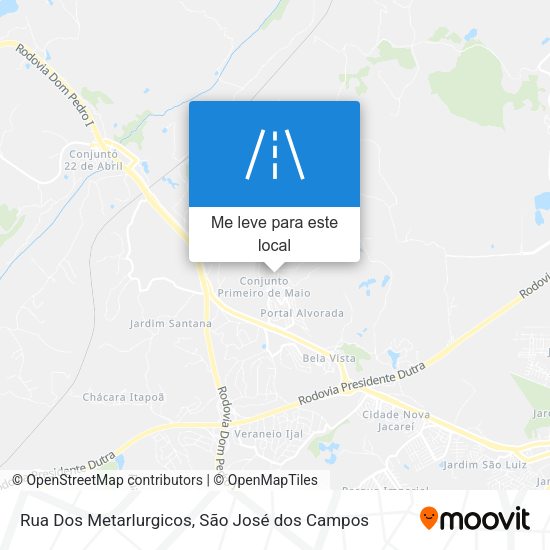 Rua Dos Metarlurgicos mapa