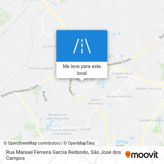 Rua Manoel Ferreira Garcia Redondo mapa