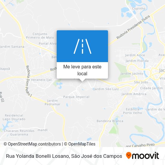 Rua Yolanda Bonelli Losano mapa
