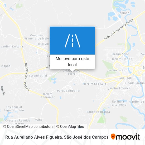 Rua Aureliano Alves Figueira mapa