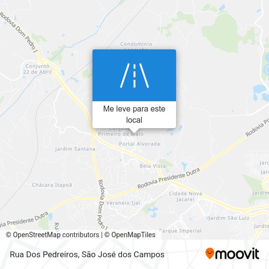 Rua Dos Pedreiros mapa
