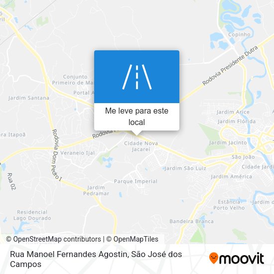 Rua Manoel Fernandes Agostin mapa