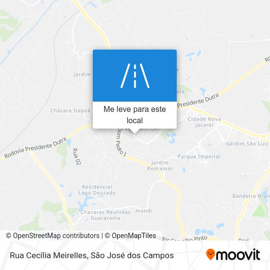 Rua Cecília Meirelles mapa