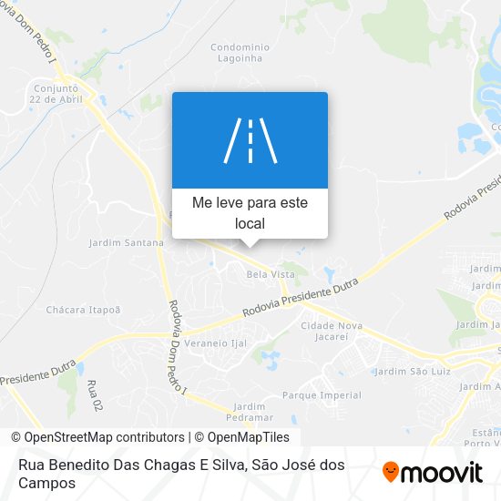 Rua Benedito Das Chagas E Silva mapa