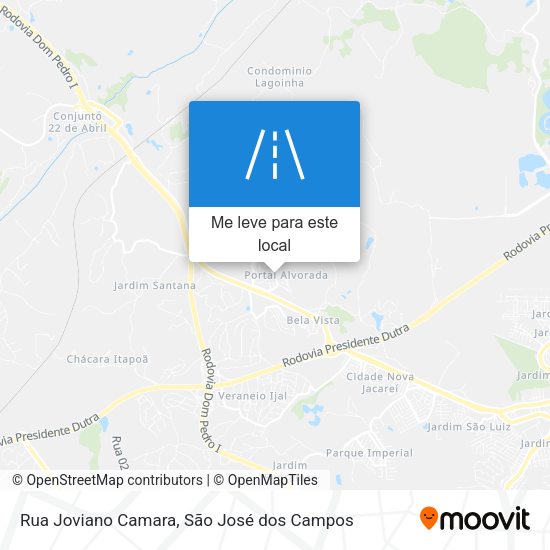 Rua Joviano Camara mapa