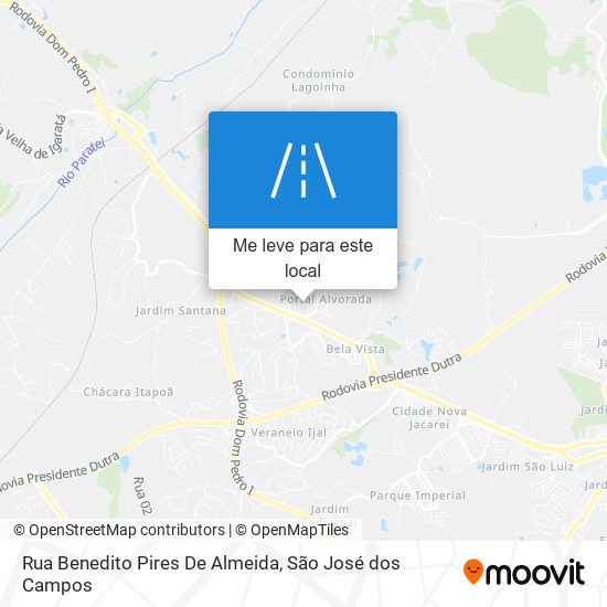 Rua Benedito Pires De Almeida mapa