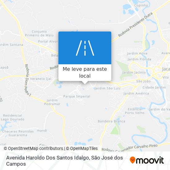 Avenida Haroldo Dos Santos Idalgo mapa