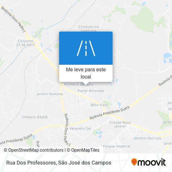 Rua Dos Professores mapa
