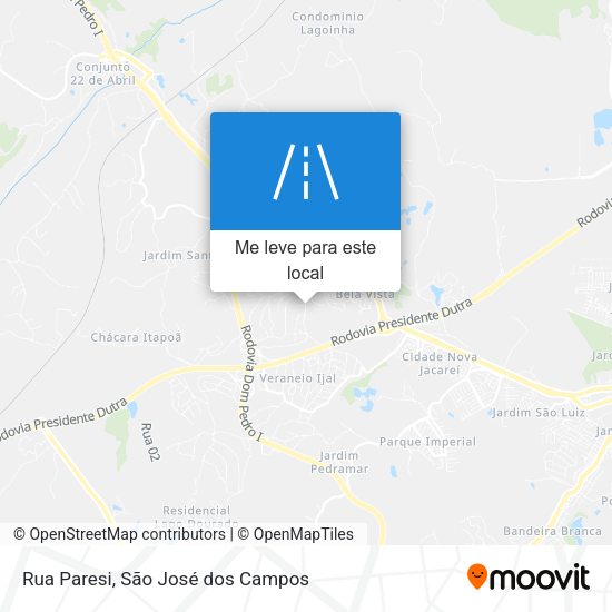 Rua Paresi mapa