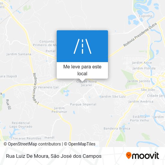 Rua Luiz De Moura mapa