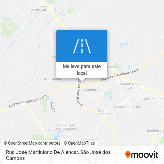 Rua José Martiniano De Alencar mapa