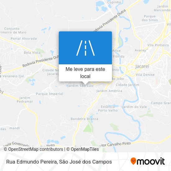 Rua Edmundo Pereira mapa