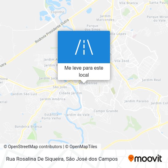 Rua Rosalina De Siqueira mapa