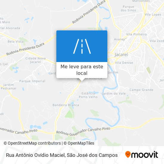 Rua Antônio Ovídio Maciel mapa
