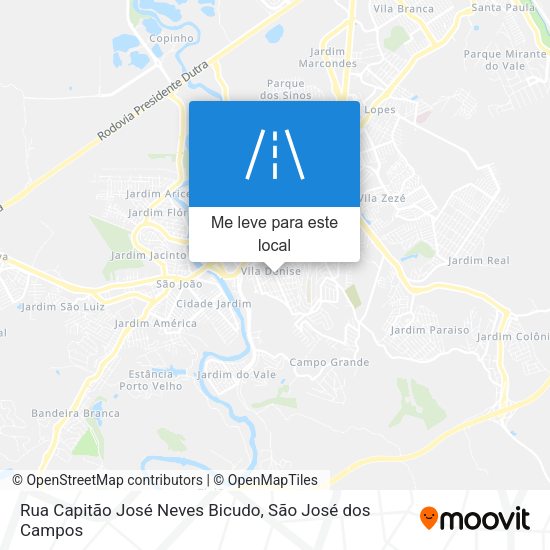 Rua Capitão José Neves Bicudo mapa