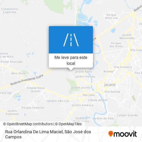 Rua Orlandina De Lima Maciel mapa