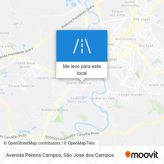 Avenida Pereira Campos mapa