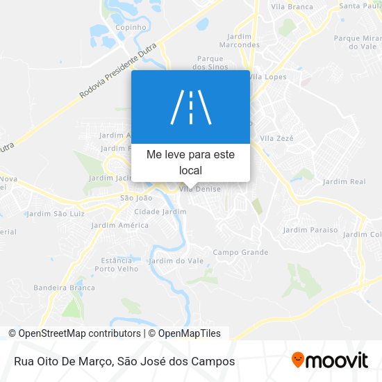 Rua Oito De Março mapa