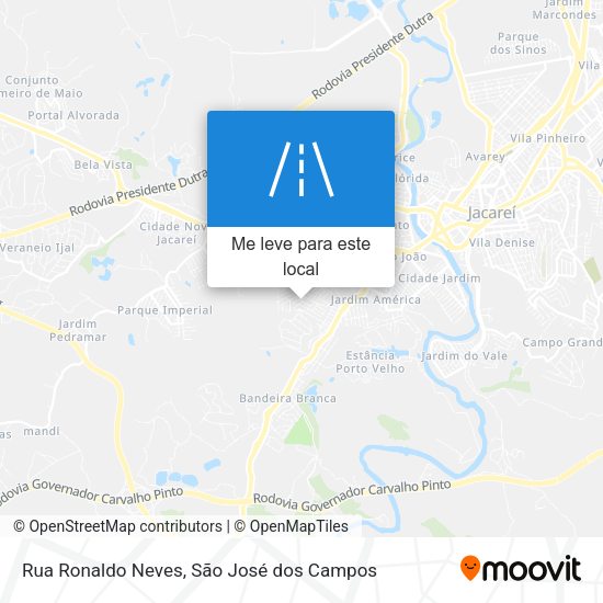 Rua Ronaldo Neves mapa
