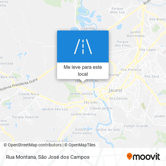 Rua Montana mapa