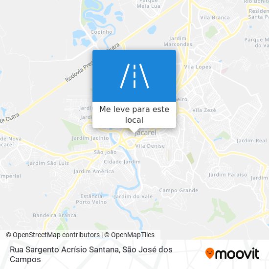 Rua Sargento Acrísio Santana mapa