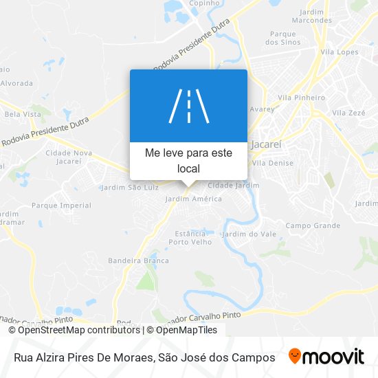 Rua Alzira Pires De Moraes mapa