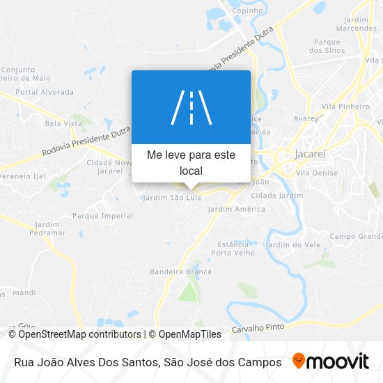 Rua João Alves Dos Santos mapa