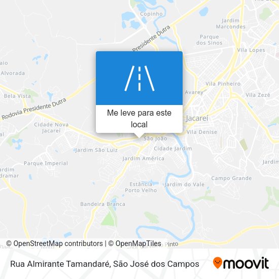 Rua Almirante Tamandaré mapa