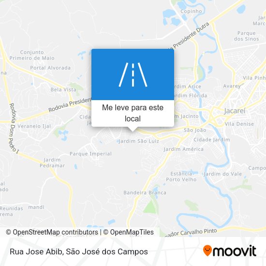 Rua Jose Abib mapa