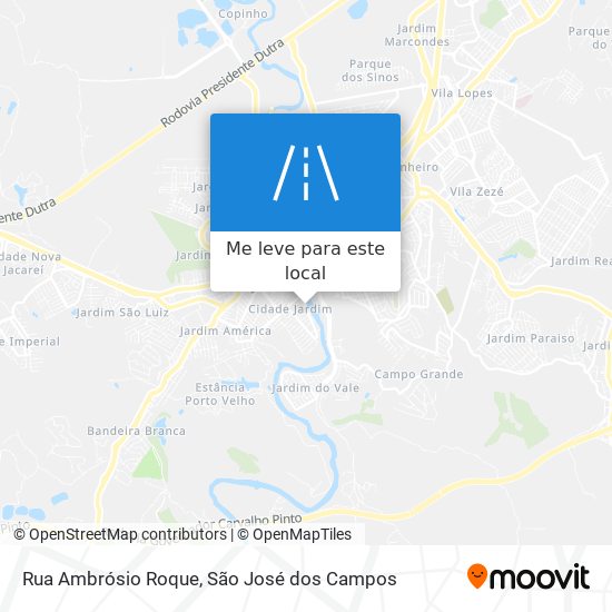 Rua Ambrósio Roque mapa