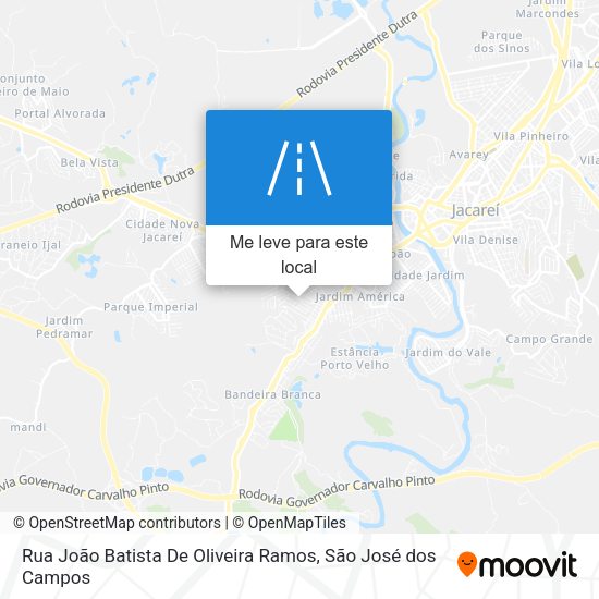 Rua João Batista De Oliveira Ramos mapa