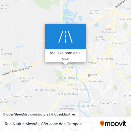 Rua Natiuz Moysés mapa