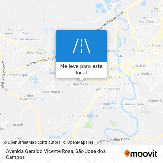 Avenida Geraldo Vicente Rosa mapa