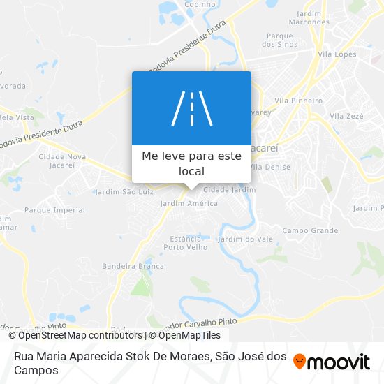 Rua Maria Aparecida Stok De Moraes mapa