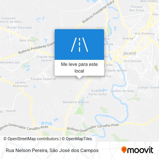 Rua Nelson Pereira mapa
