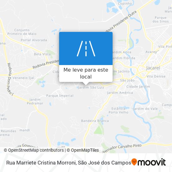 Rua Marriete Cristina Morroni mapa