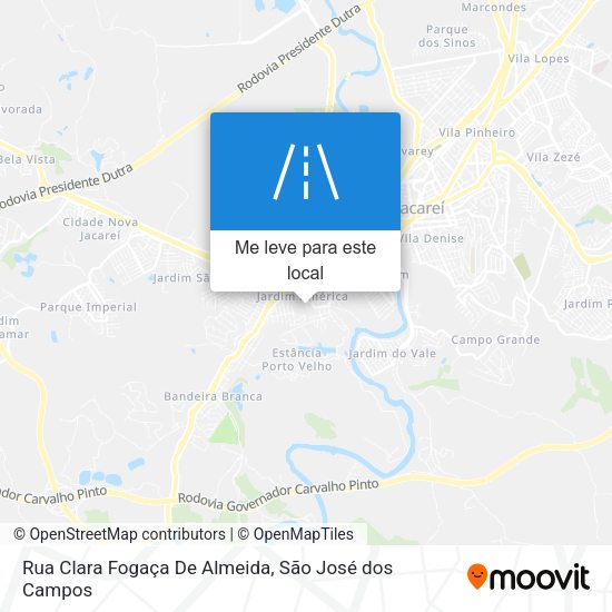 Rua Clara Fogaça De Almeida mapa