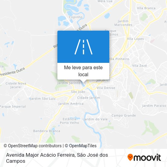 Avenida Major Acácio Ferreira mapa