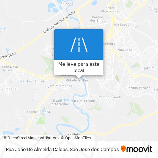 Rua João De Almeida Caldas mapa