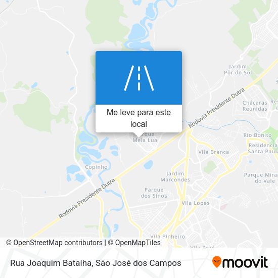 Rua Joaquim Batalha mapa