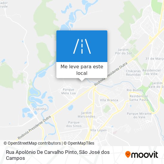 Rua Apolônio De Carvalho Pinto mapa
