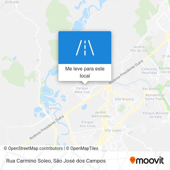 Rua Carmino Soleo mapa