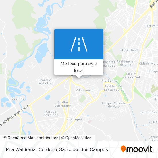 Rua Waldemar Cordeiro mapa