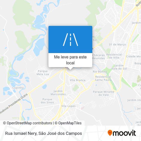 Rua Ismael Nery mapa