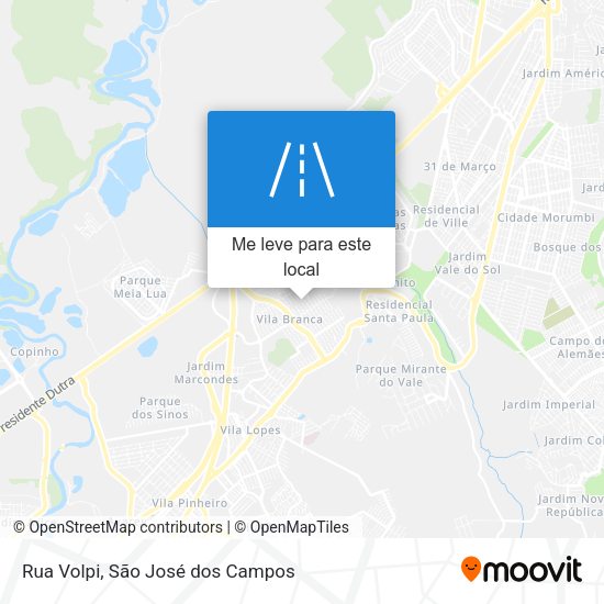 Rua Volpi mapa