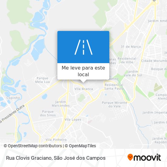 Rua Clovis Graciano mapa