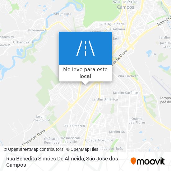 Rua Benedita Simões De Almeida mapa